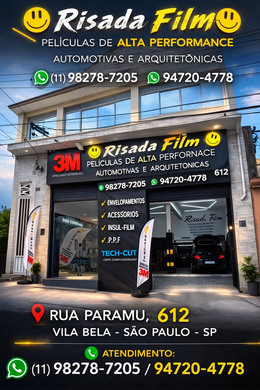 Fachada da loja Risada Film